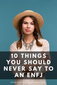 Find out what you should never say to an #ENFJ. #Personality #MBTI 