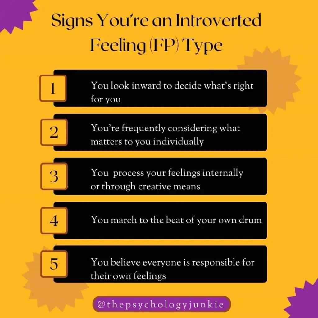 5 signs that you're an introverted feeling type