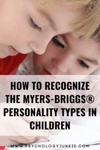 Get an in-depth look at each Myers-Briggs personality type in the childhood years. #MBTI #Personality #INFJ #INTJ #INFP #INTP