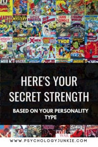 Discover your secret strength, based on your #personality type! #myersbriggs #MBTI #personalitytype #INFJ #INTJ #INFP #INTP #ENFP #ISTJ #ISFJ