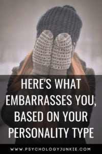 Find out what embarrasses each #personality type! #MBTI #personalitytype #myersbriggs #INTJ #INFJ #INTP #INFP #ENFP #ENTP #INTP #ISFJ #ISTJ #ISTP #ISFP #ESFJ
