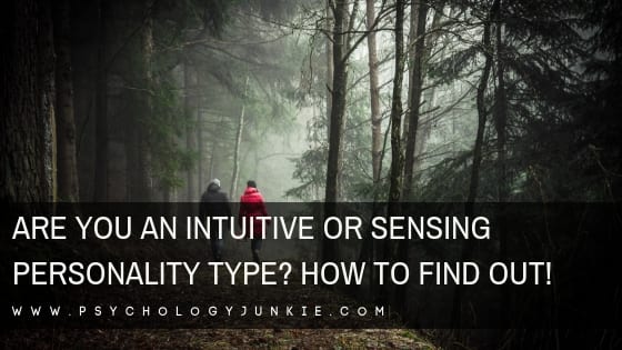 Do you use #sensing or #intuition? Find out which kind of personality type you are! #Personality #personalitytype #MBTI #Myersbriggs #INFJ #INTJ #INFP #INTP #ENFP #ENTP #ENFJ #ENTJ #ISTJ #ISFJ