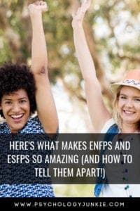 Find out what makes #ENFPs and #ESFPs so amazing (and how to tell them apart!) #MBTI #ENFP #ESFP #Personality #personalitytype #Myersbriggs #typology