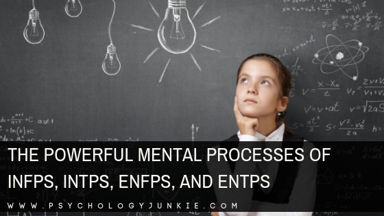 Discover the unique mental workings of the #INFP, #INTP, #ENFP, and #ENTP #personality types! #MBTI