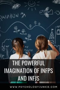 Discover the powerful imagination of the #INFP and #INFJ #personality types. #MBTI #typology