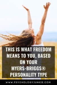 Find out what freedom means to each of the sixteen #MBTI types. #Personality #INFJ #INTJ #INFP #INTP