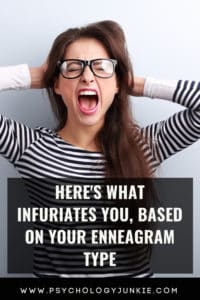 Find out what makes each #enneagram type REALLY angry. #enneatype #Personality #typology