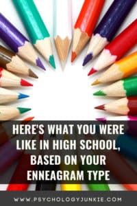 An entertaining look at how each #enneatype shows up in high school. #enneagram #personality