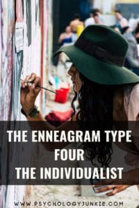 An in-depth look at the enneagram four personality type. #enneagram #enneatype #four