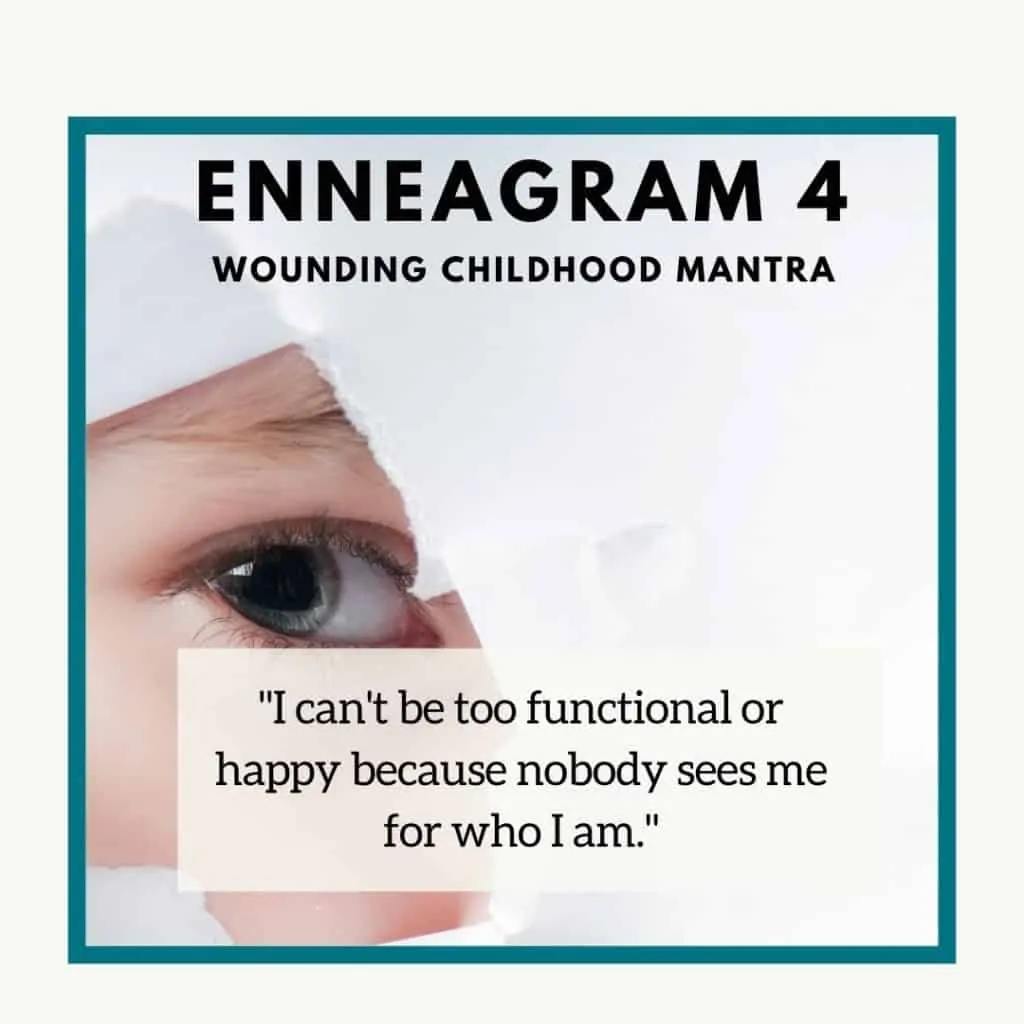 Enneagram 4 childhood wound