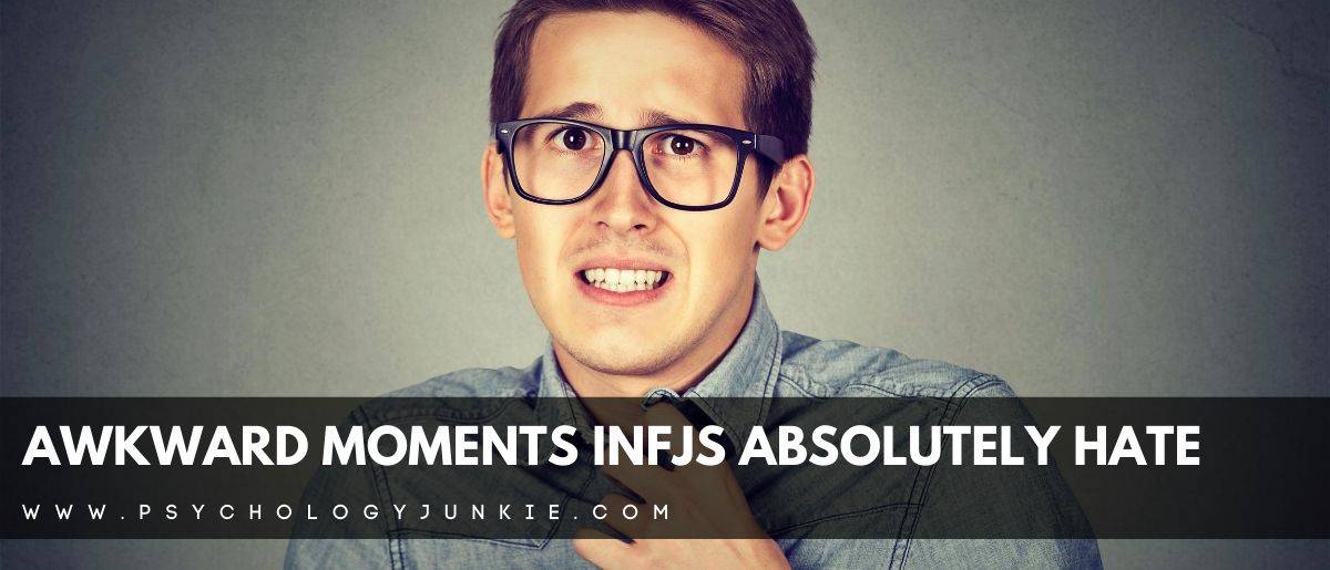 Discover the twelve awkward encounters that horrify #INFJs. #INFJ #MBTI #Personality