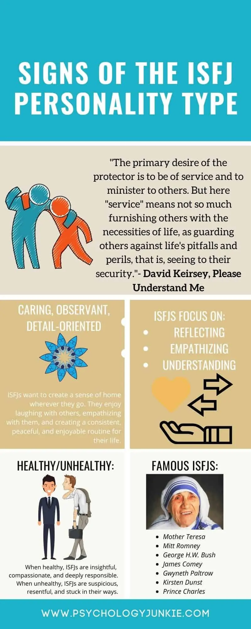 Get an in-depth look at what it's like to be an #ISFJ. #Infographic #MBTI