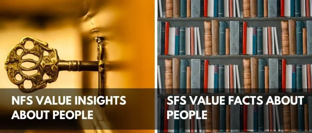 Differences between NF and SF personality types