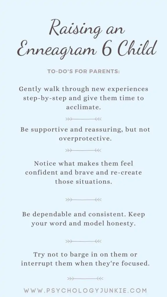Tips for raising an Enneagram 6 type child! #Personality #Enneagram