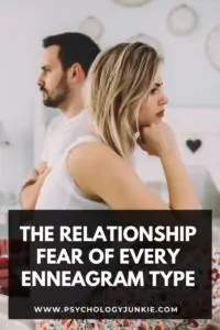 Find out what each Enneagram type fears when it comes to dating and relationships. #Enneagram #Personality