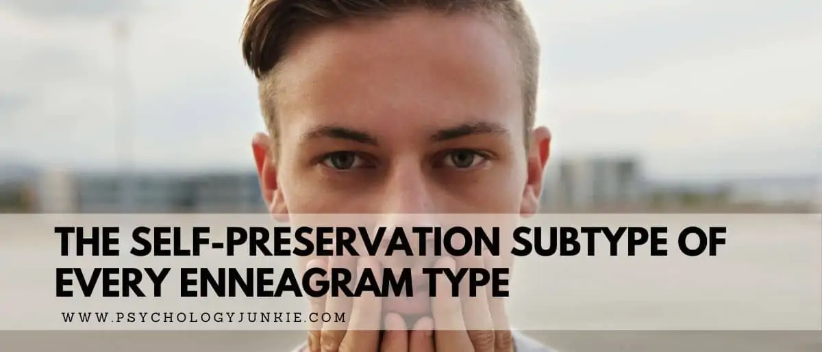 Get an in-depth look at the self-preservation subtype of each Enneagram type. #Enneagram #Personality