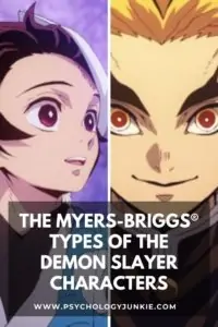 Discover the Myers-Briggs® types of the characters from the Demon Slayer anime and manga series. #MBTI #Personality