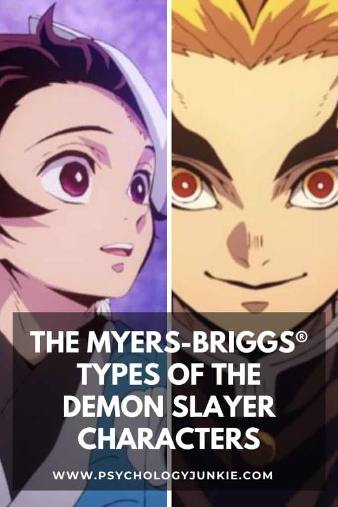The Myers-Briggs® Personality Types of the Demon Slayer Characters