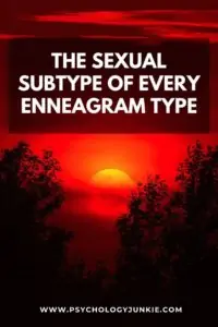 Get an in-depth look at the Sexual subtype of every Enneagram type. #Enneagram #Personality