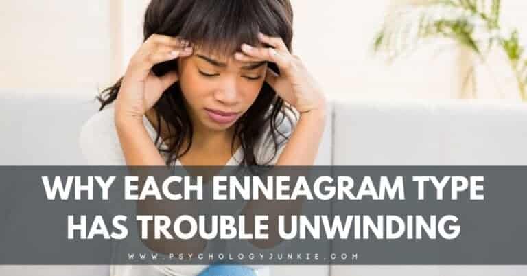 Find out what keeps each of the nine Enneagram types from truly relaxing. #Enneagram #Personality