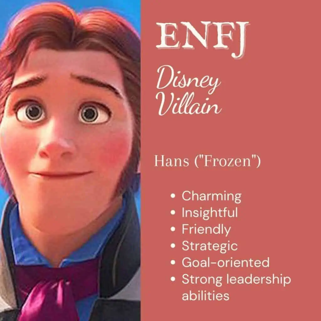Hans ENFJ Disney Villain