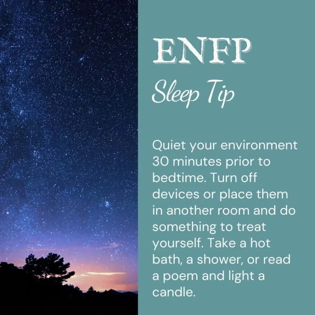 ENFP sleep tip