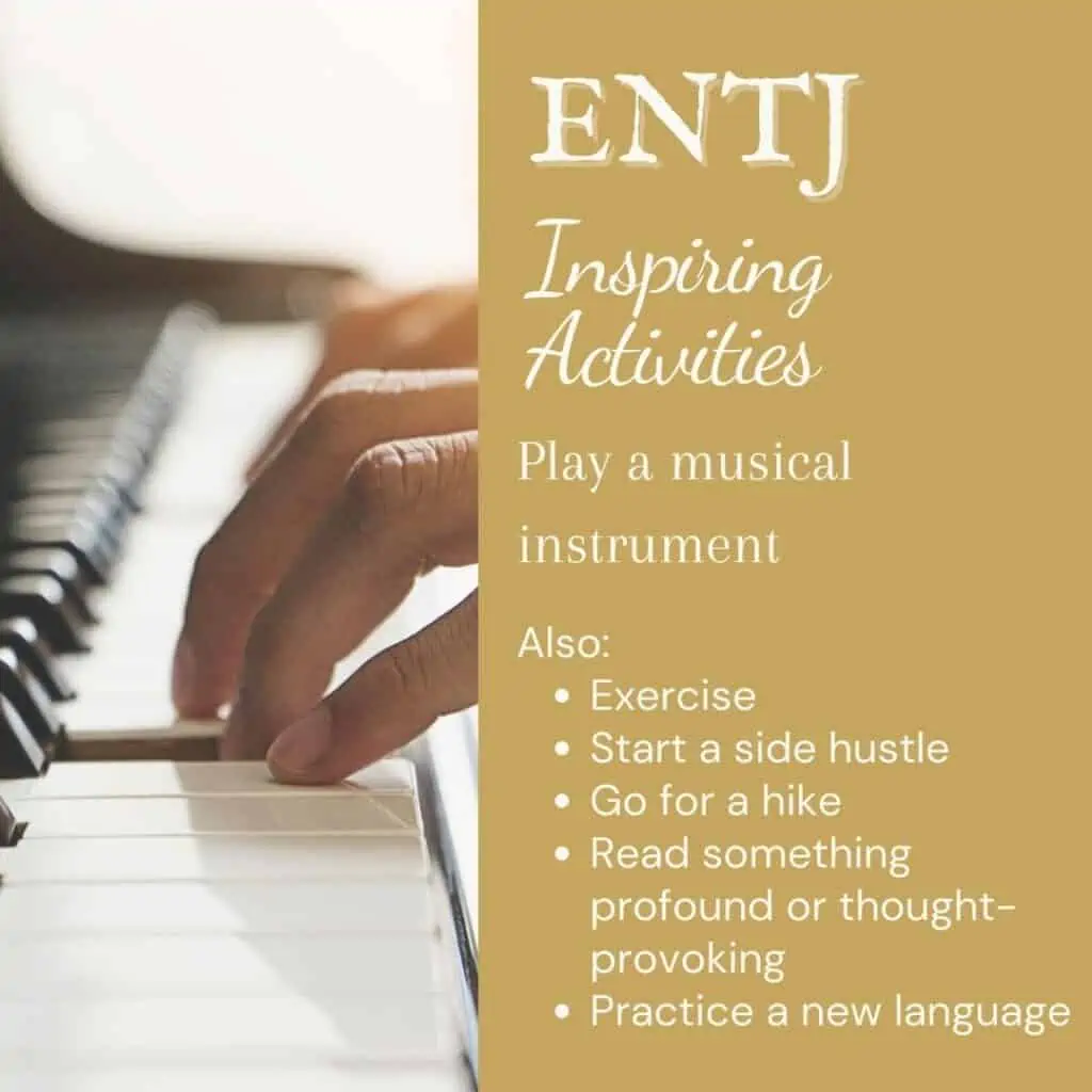 Inspiring activities for ENTJ personality types