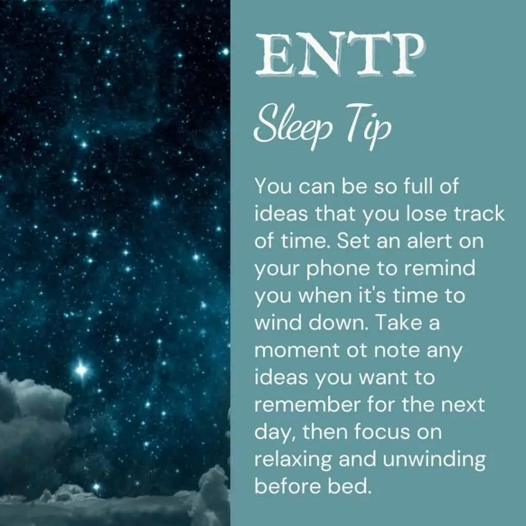 ENTP sleep tip