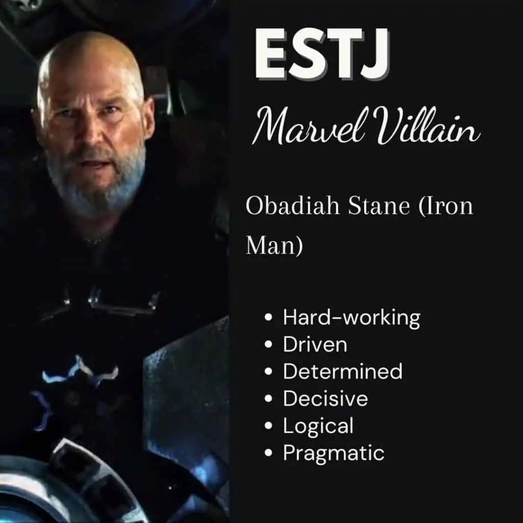 ESTJ Marvel Villain Obadiah Stane