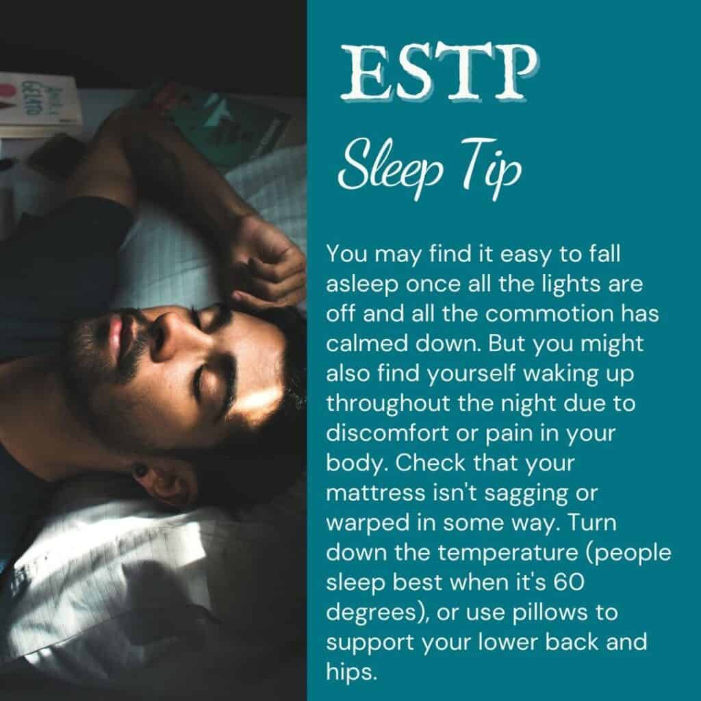 ESTP sleep tip