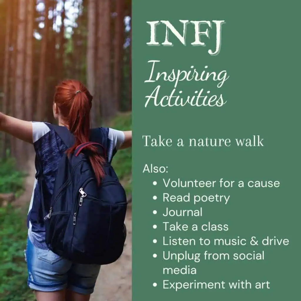 Inspiring activities for INFJ personality types