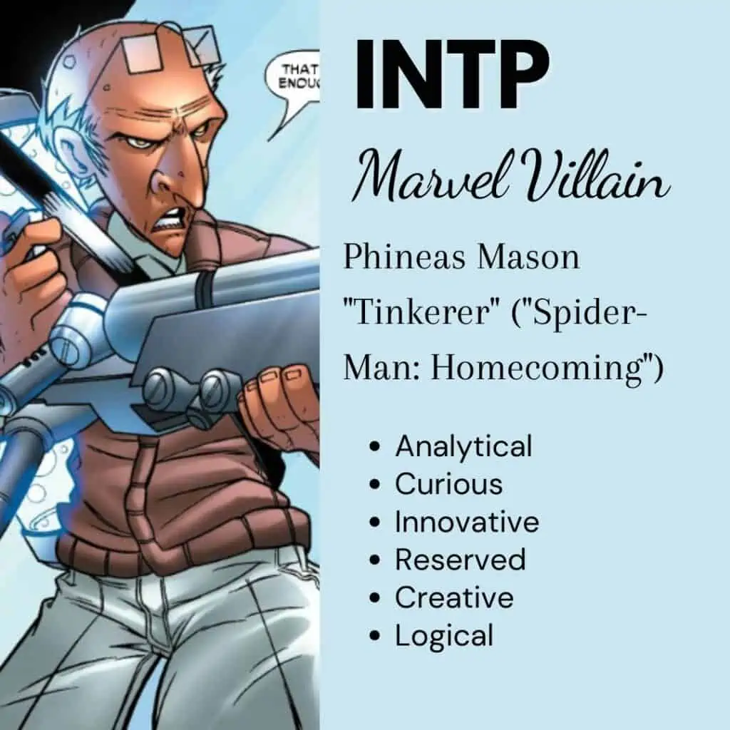 INTP Marvel Villain the Tinkerer