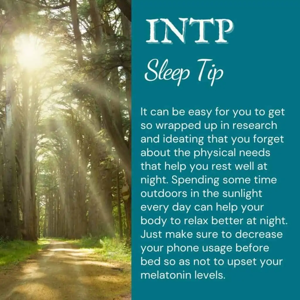 INTP sleep tip