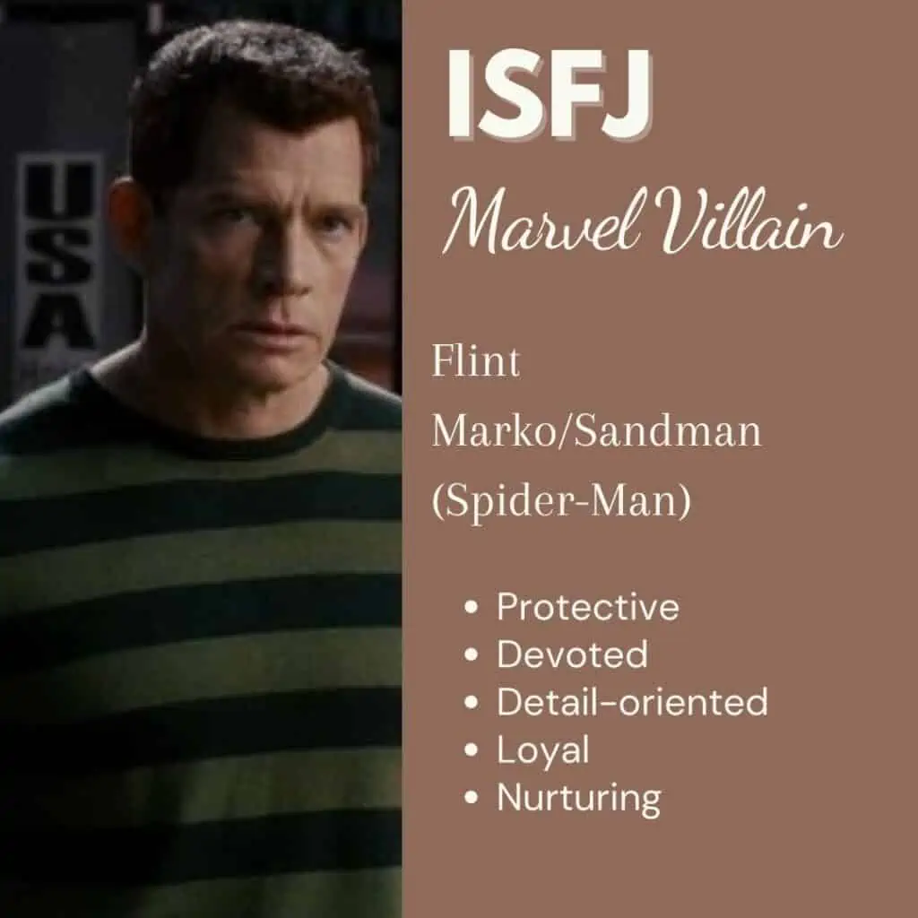 ISFJ Marvel Villain Sandman