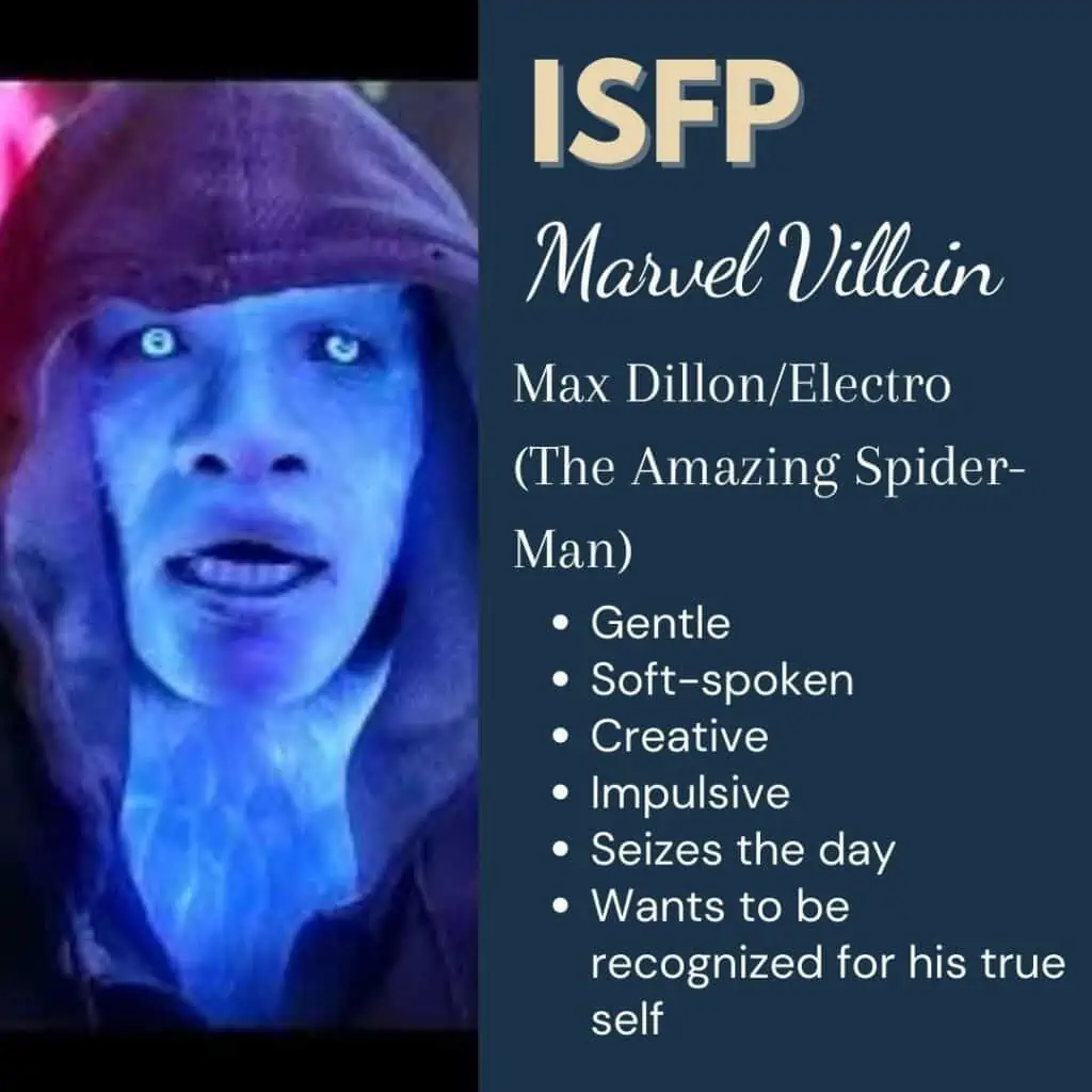 Max Dillon ISFP Marvel Villain