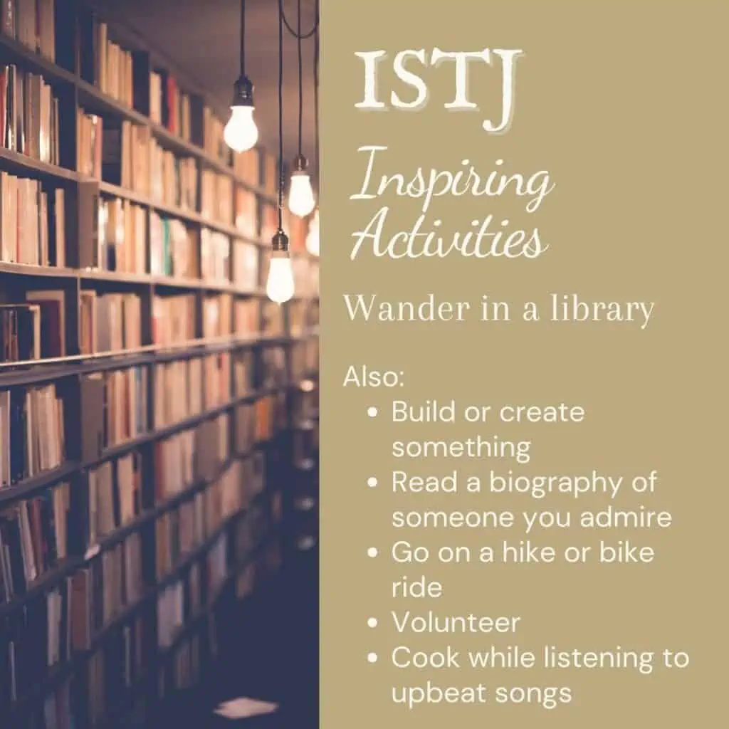 Inspiring activities for ISTJs