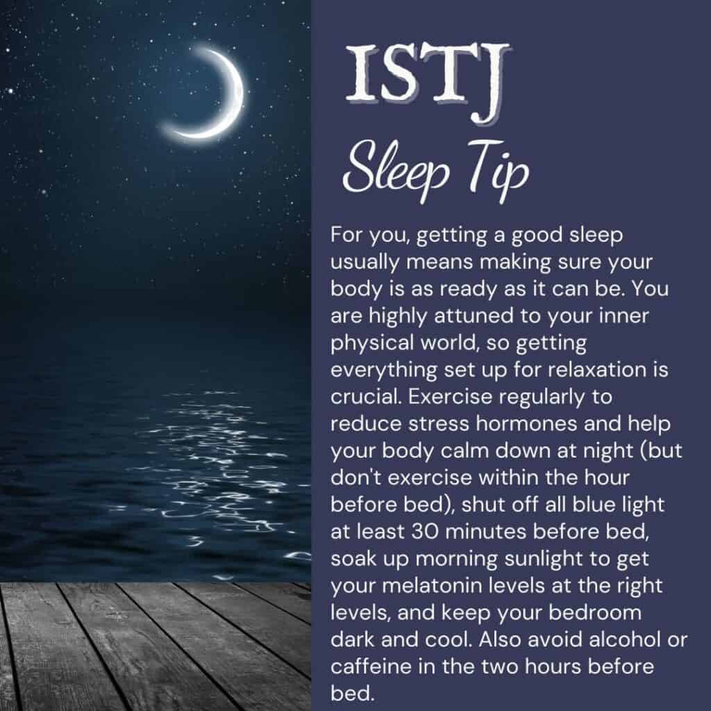 ISTJ sleep tip