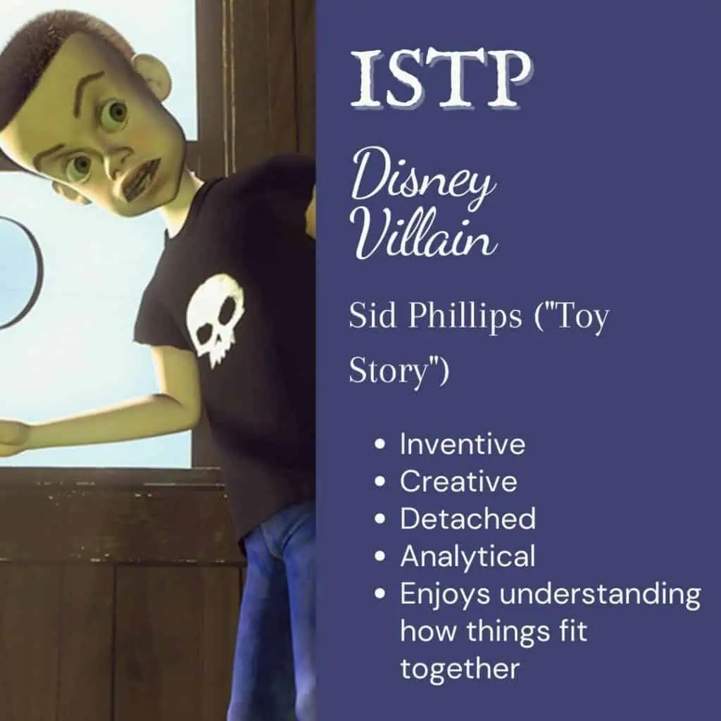 ISTP Disney Villain Sid Philliips