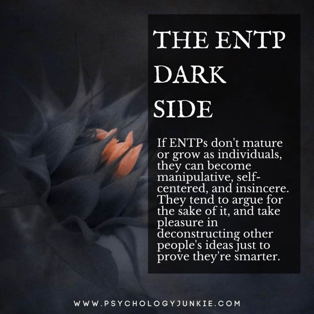 A look at the dark side of the #ENTP personality type