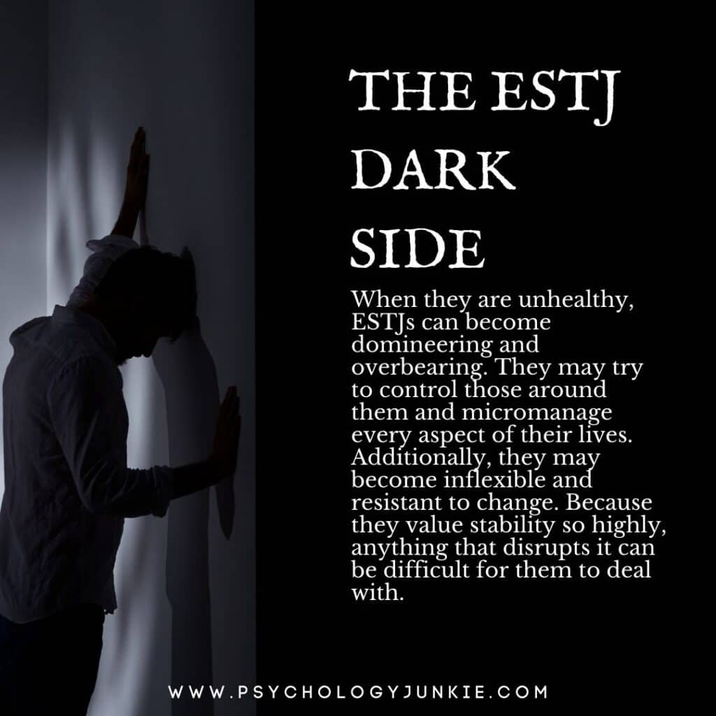 The ESTJ dark side