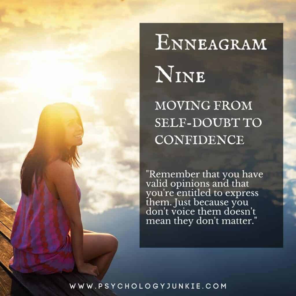 Enneagram Nine self doubt