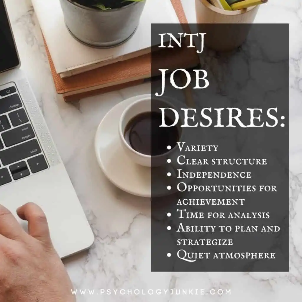 INTJ Job Needs