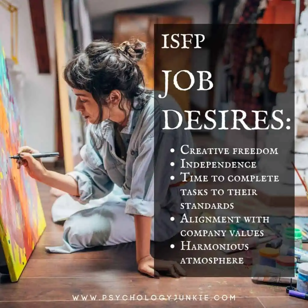 ISFP Job Needs