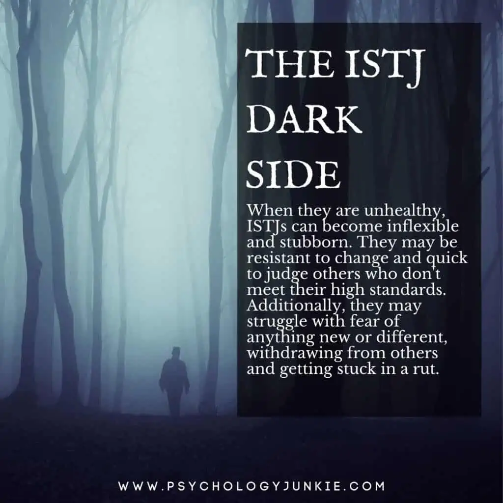 ISTJ dark side