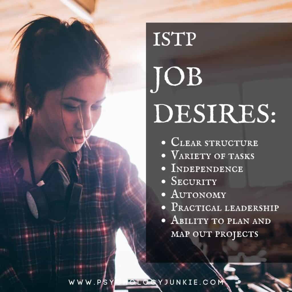 ISTP Job Needs