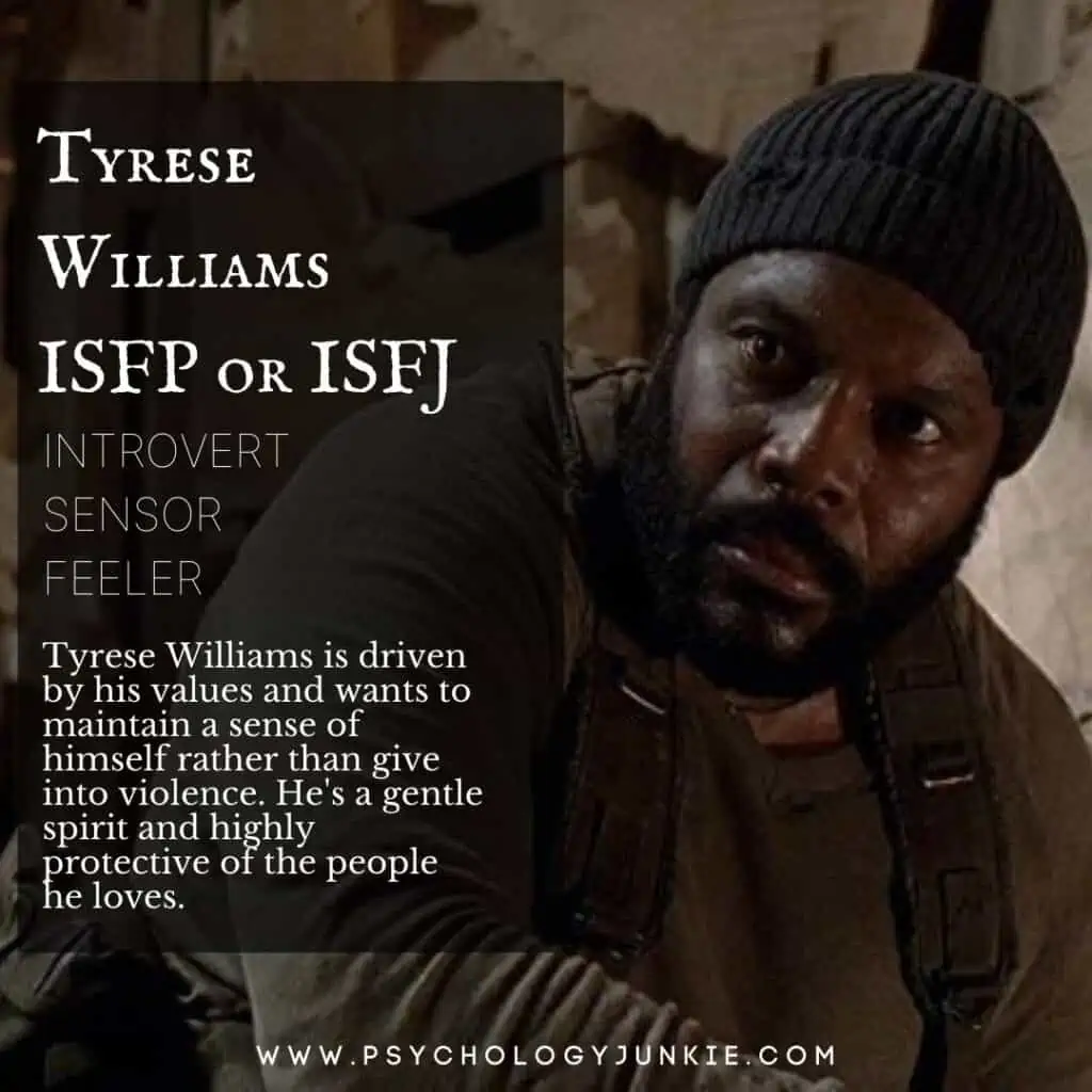 Tyrese Williams ISFP or ISFJ