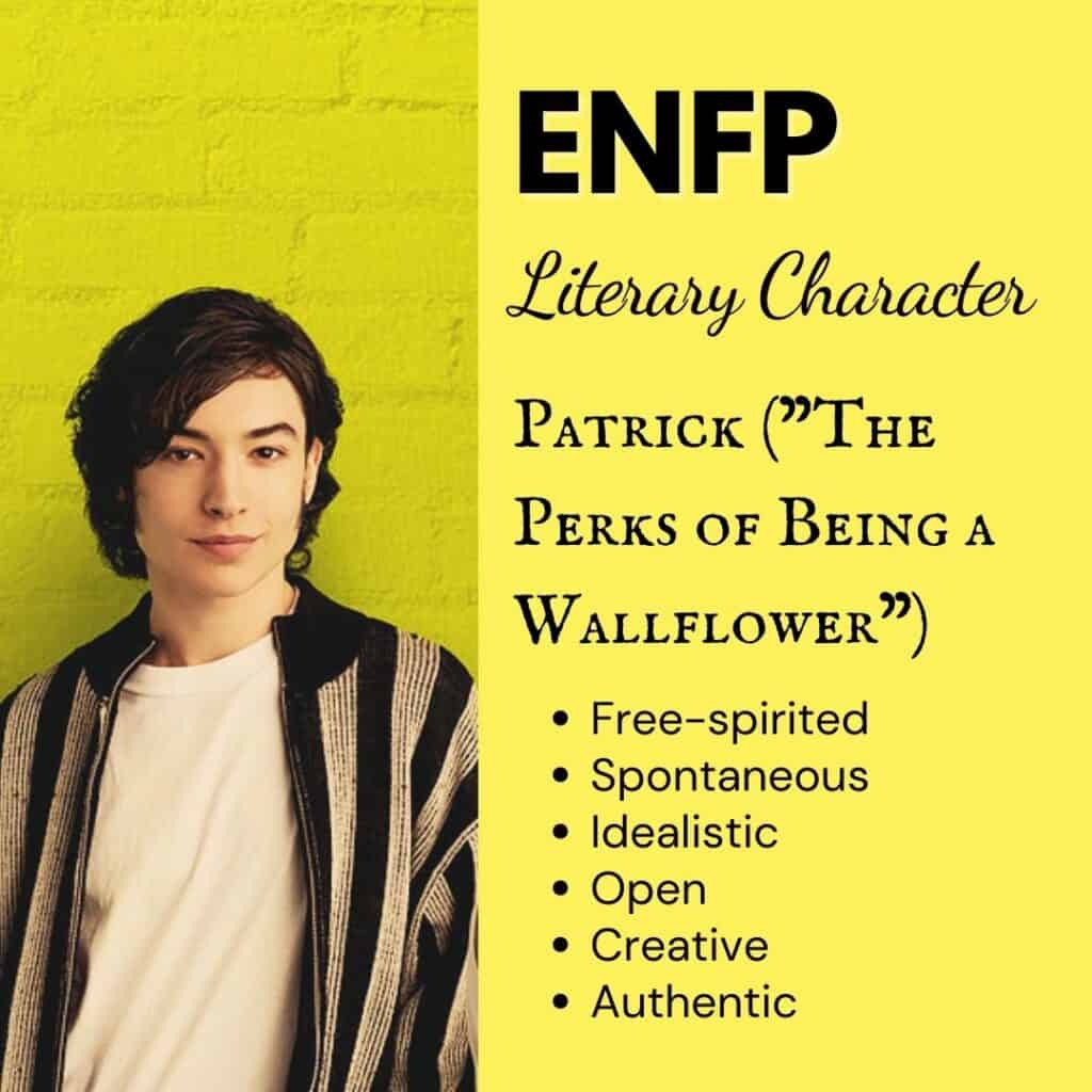 Patrick The Perks of Being a Wallflower ENFP