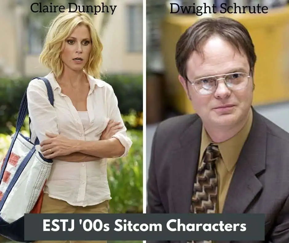 ESTJ sitcom characters, Claire Dunphy and Dwight Schrute