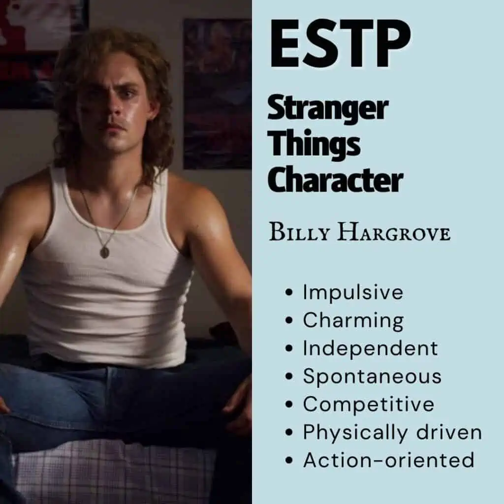 Stranger Things: Billy Hargrove [ESTP 8w7] – Funky MBTI
