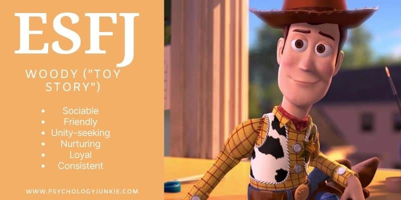 ESFJ Woody Toy Story